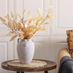 Ceramic Flower Vase Home Decor - 8.7" Farmhouse Flower Vases Rustic Vintage Aesthetic Modern for Table Living Room Kitchen Bedroom Decoration House Desk Decorative Accessories Gift (Rustic)