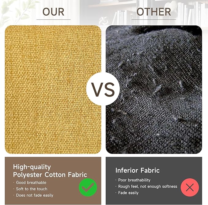 Art Leon Mid Century Modern Swivel Accent Chair with Solid Wood Legs, Desk Chair No Wheels, Armchair for Desk, Medium Yellow