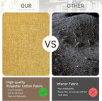 Art Leon Mid Century Modern Swivel Accent Chair with Solid Wood Legs, Desk Chair No Wheels, Armchair for Desk, Medium Yellow