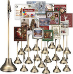 20 Pcs Table Number Holders 4/6/8/10 Inch Metal Place Card Holders with Alligator Clip Heavy Base Wedding Table Number Stand Picture Photo Clip for Banquet Party Birthday Restaurant(Bronze)