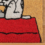 Gertmenian Peanuts Snoopy Coir Doormat - 2x3 Welcome Mat (2-Pack), Ideal for High Traffic Areas in Front Door, Garage, Entryway - Welcome, 80022
