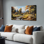 Natural Landscape Wall Art for Living Room Farmhouse Canvas Wall Art Prints Vintage Home Office Decor 20 x 40 Inch