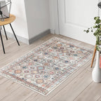 Keen Home Design 2x3 Rug - Machine Washable Entry Rug with Non-Slip Backing, Ideal for Enteryway, Kitchen, Bathroom, Laundry Room - Vintage, Easy Clean, Durable, Low Pile Rug - (2' x 3')
