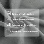 HolidayIdeas 4 Panels Linen Outdoor Curtains for Patio Waterproof Curtains 84 Inch Length-Outside Wide Curtains Weatherproof, Privacy for Pergola, Porch, Gazebo-110 Wide x 84" Long Light Grey