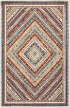 Keen Home Design 2x3 Rug - Machine Washable Entry Rug with Non-Slip Backing, Ideal for Enteryway, Kitchen, Bathroom, Laundry Room - Vintage, Easy Clean, Durable, Low Pile Rug - (2' x 3')