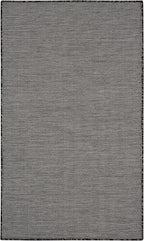Nourison Positano Indoor/Outdoor Charcoal 3' x 5' Area Rug, Easy Cleaning, Non Shedding, Bed Room, Living Room, Dining Room, Backyard, Deck, Patio (3x5)