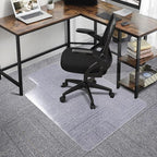 SALLOUS Chair Mat for Carpet, 36" x 48" Office Heavy Duty Chair Mat with Lip, Gaming Chair Mat for Carpeted Floors, Floor Protector Computer Desk Mat for Home Office (Clear, Extended Lip)