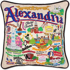 Catstudio Alexandria Embroidered Decorative Throw Pillow