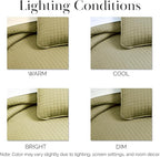 Southshore Fine Living, Inc. Twin Quilt Bedding Set, Soft Brushed Microfiber Taupe Quilts, Twin/XL Coverlet Bedspread, Wrinkle & Pet Hair Resistant Bedding with 1 Pillow Sham, Taupe