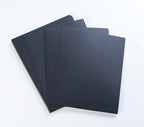 BNC Letter Size Linen Texture Paper Presentation Covers Black Color, Pack of 100