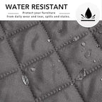 Easy-Going Sectional Couch Covers for Dogs L Shape Sofa Cover Reversible Sofa Slipcover Chaise Lounge Cover Furniture Protector Cover for Pets Dog Cat (42 x 68 inches, Gray/Gray)