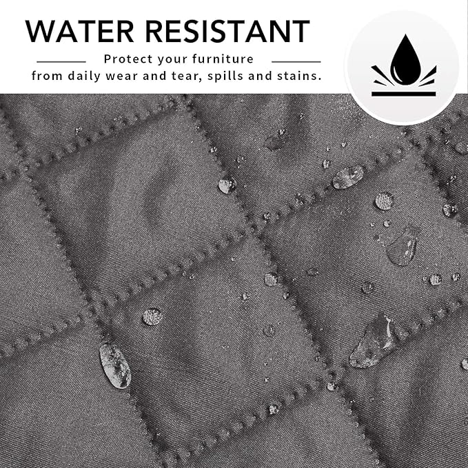 Easy-Going Sectional Couch Covers for Dogs L Shape Sofa Cover Reversible Sofa Slipcover Chaise Lounge Cover Furniture Protector Cover for Pets Dog Cat (42 x 68 inches, Gray/Gray)