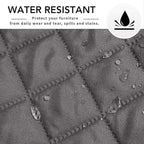 Easy-Going L Shape Sofa Slipcover - Sectional Couch Cover with Chaise Lounge & Reversible Sofa Cover Protection for Pets & Kids (Large, Gray/Gray)