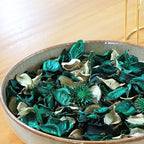 Qingbei Rina Green Potpourri Bag,Evergreen Scented Potpourri Dried Flower,Christmas Decorative Bowl Vase Filler,Home Fragrance, Winter Holiday Table Decor,8.4oz.