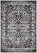Keen Home Design 10x14 Rug - Machine Washable Area Rug with Non-Slip Backing, Ideal for Living Room, Dining Room, Bedroom - Vintage, Easy Clean, Durable, Low Pile Rug - (9'7" x 14')