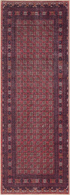 Keen Home Design 2x12 Rug - Machine Washable Runner with Non-Slip Backing, Ideal for Hallway, Entryway, Kitchen, Laundry Room - Vintage, Easy Clean, Durable, Low Pile Rug - (2'6" x 12')
