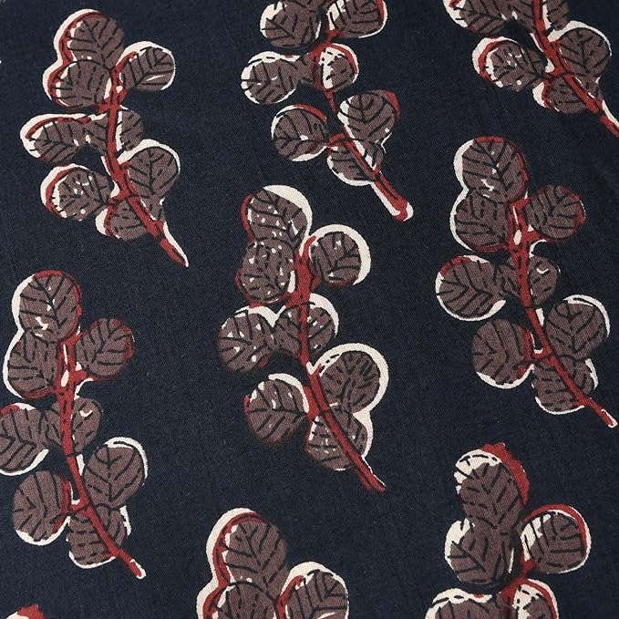 Ridhi Hand Block Print 20x20 Black Decorative Outdoor Couch Throw Canvas Pillow Cover Set of 2 Washable Modern Vintage Boho Chic Spring Home Decor GIFS Cover