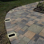 LUMENGY Solar Paver Light 6×9 inch, 5000K, Up to 20 Hours Continuous Lighting, Stainless Steel, Thick Glass, Glare-Free Illumination for Driveways, Pathways & Garden, Waterproof & Drive-Over Rated