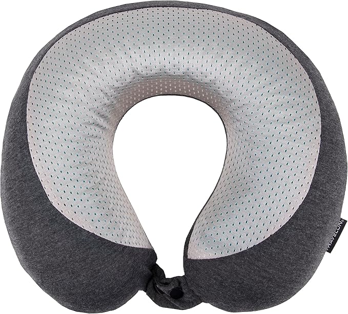 Travelon Cooling Gel Neck Pillow, Charcoal
