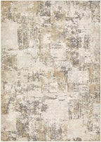 Tortania Washable 3x5 Area Rug - Modern Abstract Neutral Rugs Indoor Soft Thin Mat Non Slip Carpet for Entrance Front Door Living Room Bedroom Home Floor Decoration - Beige/Brown/Gray