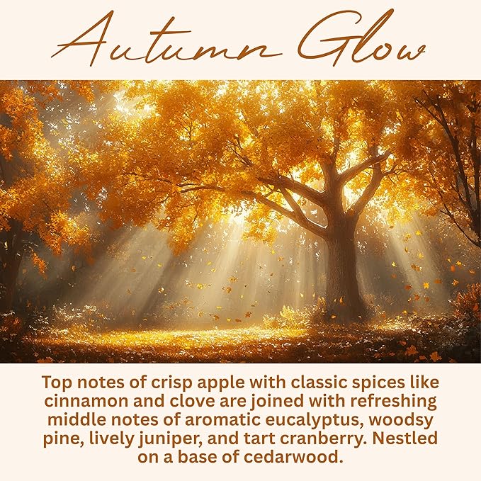 Autumn Glow Fall Scented Candle, Many Scents to Choose from, All Natural Non-Toxic Soy Wax, Handmade in The USA (Autumn Glow)
