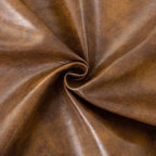 Furnimart Faux Leather Accent Chair Mid Century Modern Living Room Chairs; Comfy Armchair Leisure Vanity Guest Wingback Chair for Office Study Vanity Bedroom Waiting Room PU Yellow Brown