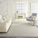 Nourison Home Positano 6' x 9' Light Gray Fabric Modern Indoor/Outdoor Area Rug