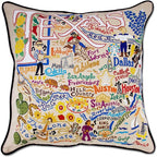 Catstudio Texas Embroidered Decorative Throw Pillow