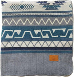 Inca Aztec Throw, Queen, King Blanket | Southwest Indian Navajo Boho Style | Native Cover for Camping, Bedding, Couch, Vanlife | Faux Alpaca, Lightweight, Hypoallergenic (Condor Gray, Throw)