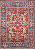 Keen Home Design 6x9 Rug - Machine Washable Area Rug with Non-Slip Backing, Ideal for Living Room, Dining Room, Bedroom - Vintage, Easy Clean, Durable, Low Pile Rug - (6' x 9')