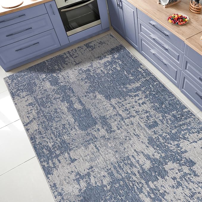 Keen Home Design Terrace Outdoor Area Rug - 12x15 Washable Indoor/Outdoor Rug for Patio, Kitchen, Balcony, Beach, Garden, Deck and Porch, Size: 12'x15'