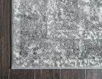Unique Loom Rosso Collection Vintage, Traditional, Bohemian, Geometric, Distressed, Southwestern Area Rug, 5' 0" x 8' 0", Gray/Ivory