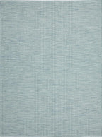 Nourison Home Positano 8' x 10' Aqua Fabric Modern Area Rug (8' x 10')