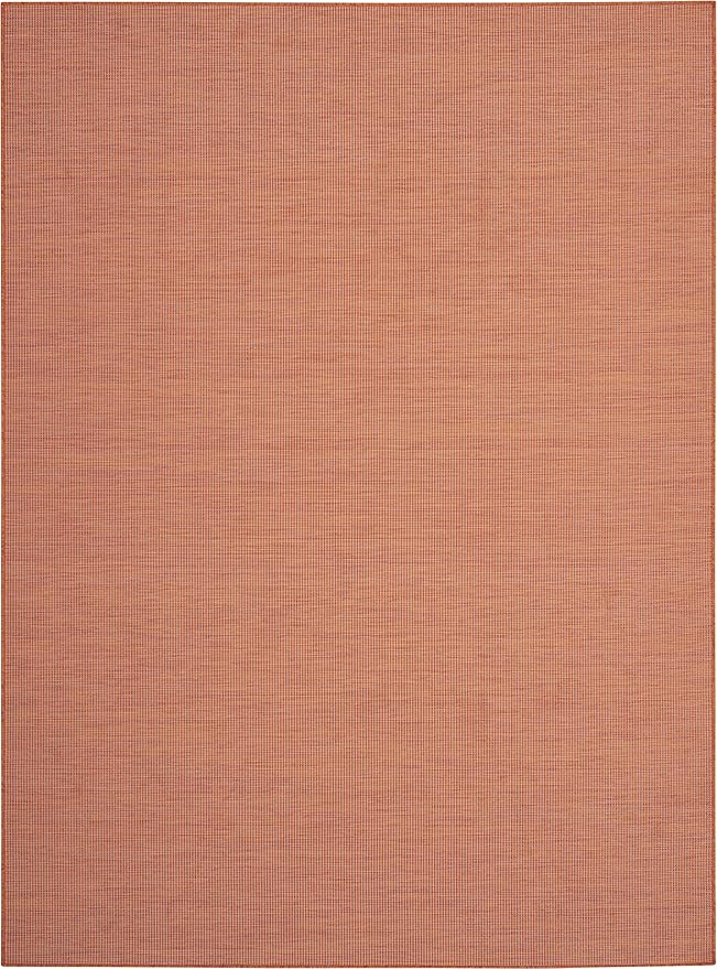 Nourison Home Positano 7' x 10' Terracotta Fabric Modern Area Rug (7' x 10')