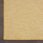 Nourison Home Positano 10' Runner Yellow Fabric Modern Area Rug (10' Runner)