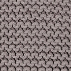 REDEARTH Cube Hand Knitted Pouf - Foot Stool Ottoman - Cord Boho Pouffe - Poof Accent Stuffed Table or Footrest for Living Room - Nursery - Bedroom - Patio - 100% Cotton (16" x 16" x 16") - Taupe