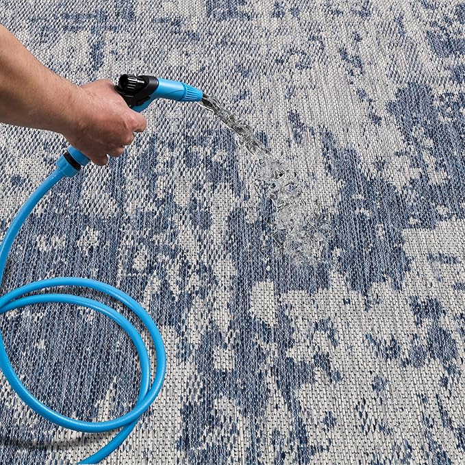 Keen Home Design Terrace Outdoor Runner Rug - 2x6 Washable Indoor/Outdoor Rug for Patio, Kitchen, Balcony, Beach, Garden, Deck and Porch, Size: 2'2"x5'7"