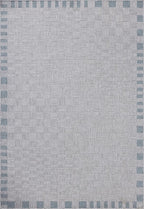Loloi Amber Lewis Topanga Collection TOP-07 Silver/Blue 6'-7" x 9'-4" Indoor/Outdoor Area Rug