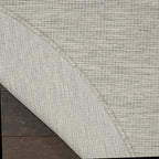 Nourison Home Positano 8' x Round Light Gray Fabric Modern Area Rug (8' Round)