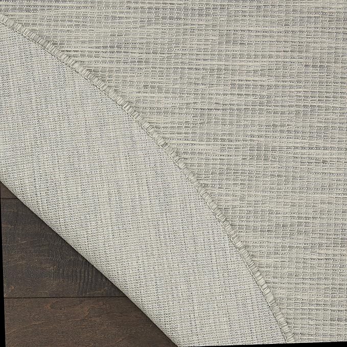 Nourison Home Positano 8' x Round Light Gray Fabric Modern Area Rug (8' Round)