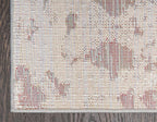 Unique Loom Rosso Collection Vintage, Geometric, Bohemian, Traditional, Distressed, Southwestern Area Rug, Rectangular 5' 0" x 8' 0", Light Gray/Ivory
