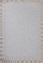 Loloi Amber Lewis Topanga Collection TOP-08 Silver/Natural 3'-11" x 5'-11" Indoor/Outdoor Accent Rug