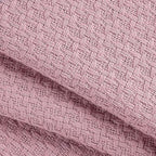 BELIZZI HOME 100% Cotton Bed Blanket, Breathable Bed Blanket Twin Size, Cotton Thermal Blankets Twin, Perfect for Layering Any Bed for All Season, Purple