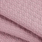 BELIZZI HOME 100% Cotton Bed Blanket, Breathable Bed Blanket King Size, Cotton Thermal Blankets King, Perfect for Layering Any Bed for All Season, Purple