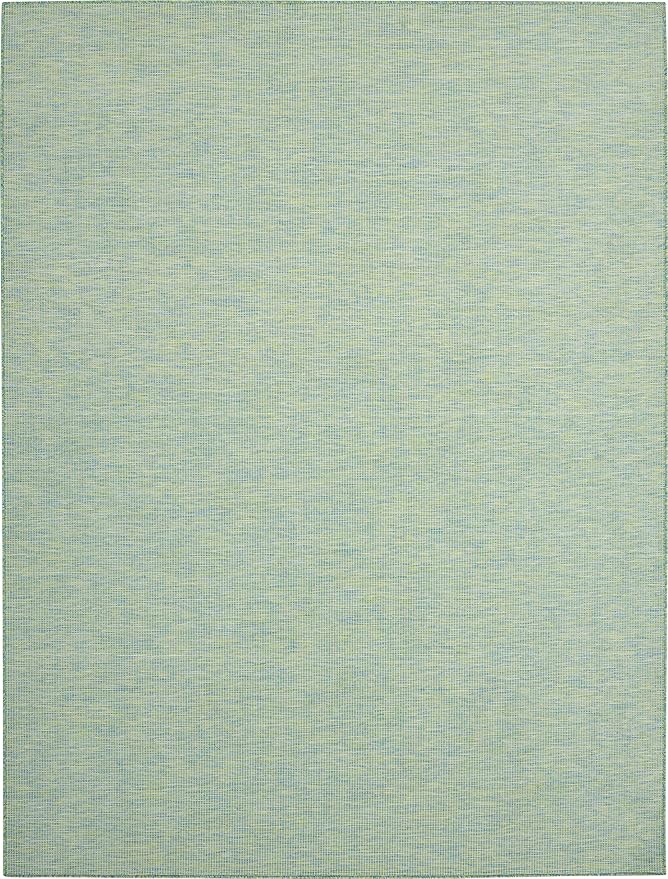 Nourison Home Positano 10' x 14' Blue/Green Fabric Modern Area Rug (10' x 14')