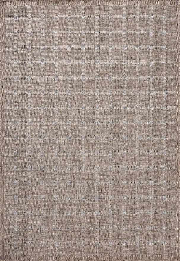 Loloi Amber Lewis Topanga Collection TOP-01 Natural/Bone 3'-11" x 5'-11" Indoor/Outdoor Accent Rug