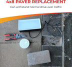 LUMENGY Paver Light 4×8 Inch (3.93 inch X 7.87 inch), 2700K Brick Lighting for Pavers, Driveway, Pathway Patio, & Garden, 12V Waterproof IP67, Drive-Over Rated