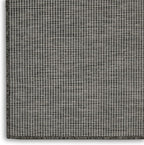 Nourison Positano Indoor-Outdoor Charcoal 4' x 6' Area Rug, Easy Cleaning, Non Shedding, Bed Room, Living Room, Dining Room, Backyard, Deck, Patio (4x6)