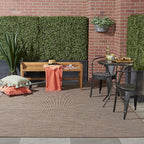 Nourison Positano Indoor-Outdoor Natural 8' x 10' Area Rug, Easy Cleaning, Non Shedding, Bed Room, Living Room, Dining Room, Backyard, Deck, Patio (8x10)