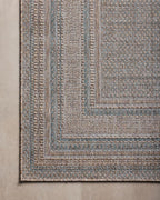 Loloi Amber Lewis Topanga Collection TOP-05 Natural/Teal 2'-3" x 3'-9" Indoor/Outdoor Area Rug